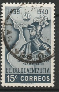 Venezuela 1950 15c used South America A4P53F68