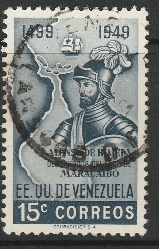 Venezuela 1950 15c used South America A4P53F68