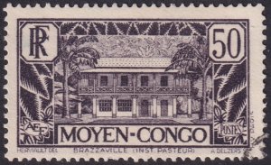 Middle Congo 1933 Sc 76 used light cancel