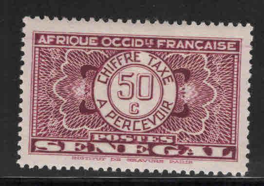 Senegal Scott J27  MH* 1935 postage due