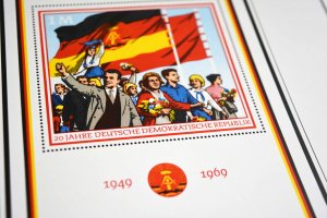 COLOR PRINTED EAST GERMANY DDR/GDR 1949-1990 STAMP ALBUM PAGES (334 ill. pages)