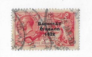 Ireland Sc #78  5sh seahorse used VF