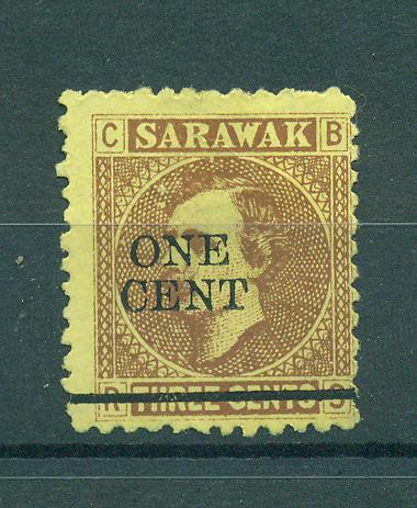 Sarawak sc# 25 mng cat value $2.50