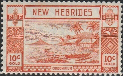 New Hebrides, #51  MH From 1938,  CV-$2.75  , rust spot on back