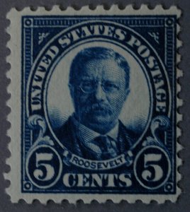 United States #557 5 Cent Roosevelt MNH