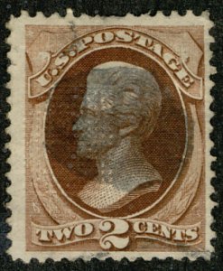 #135  Scott CV $110  #135 VF/XF, fainter cancel, nicely centered, Fresh Stamp!