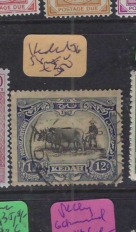 MALAYA  KEDAH  (PP2901B)   12C  COW  SG 58   VFU