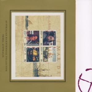 Australia MINT Mini Sheet XF NH = Terra Australis Presentation 1985 Folder