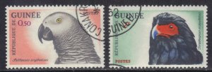 GUINEA SC# 264+267  **USED** 1962   50c+2fr  SEE SCAN