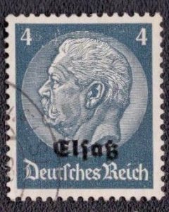 France Alsace- German Occupation - N28 1940 Used