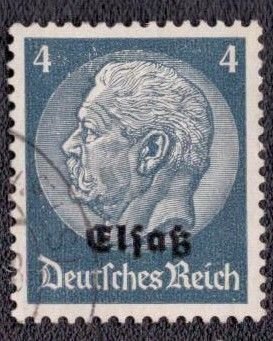 France Alsace- German Occupation - N28 1940 Used