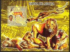 Guinea Bissau 2005 Antelopes Wild Cats S/S MNH