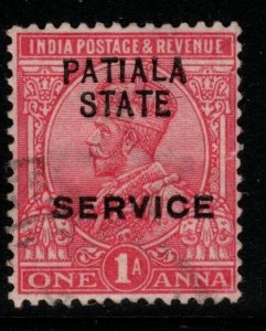 INDIA-PATIALA SGO37 1913 1a ANILINE-CARMINE USED