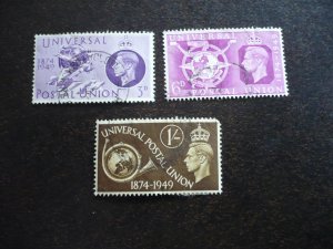 Stamps - Great Britain - Scott# 277-279 - Used Part Set of 3 Stamps