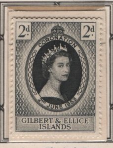 GILBERT AND ELLICE ISLANDS, 60, MNH, 1953, Coronation Issue