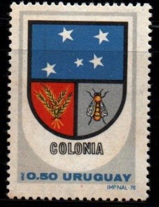 1980 Uruguay Arms of Colonia  #1069  ** MNH bee sothern star constellation