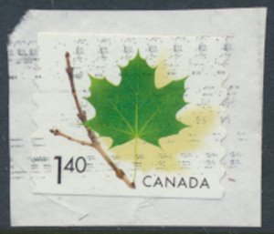 Canada SC# 2014  Maple Leaf  SA  on piece  Used see details / scans 