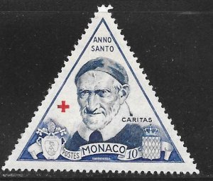 Monaco 262: 10c St Vincent de Paul, MH, VF