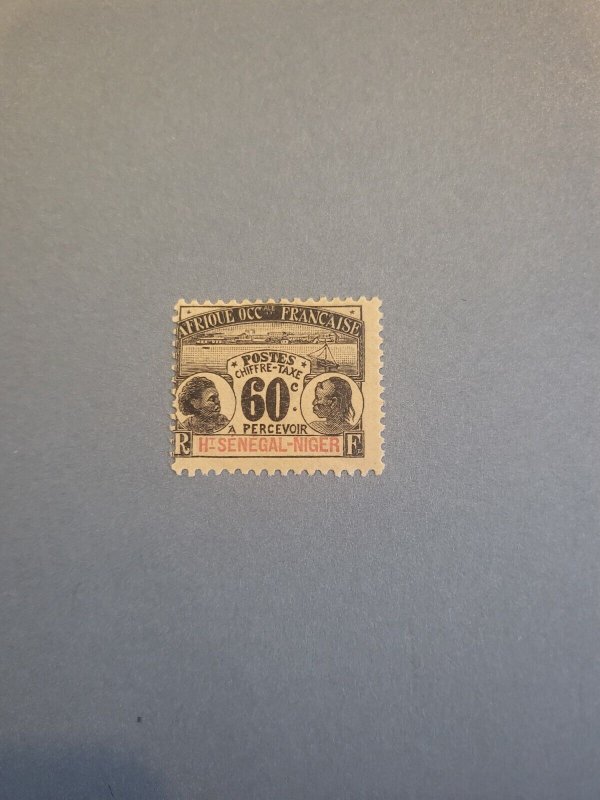 Stamps Upper Senegal and Niger Scott #J6 h
