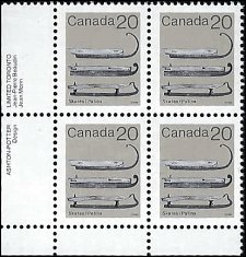 CANADA   #922 MNH LOWER LEFT PLATE BLOCK   (3)