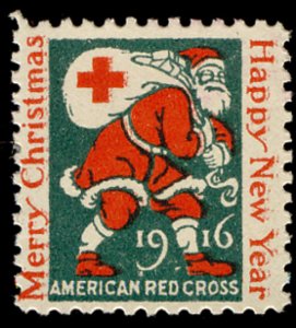 US #WX18 CHRISTMAS SEAL, VF mint hinged, super color, FRESH!