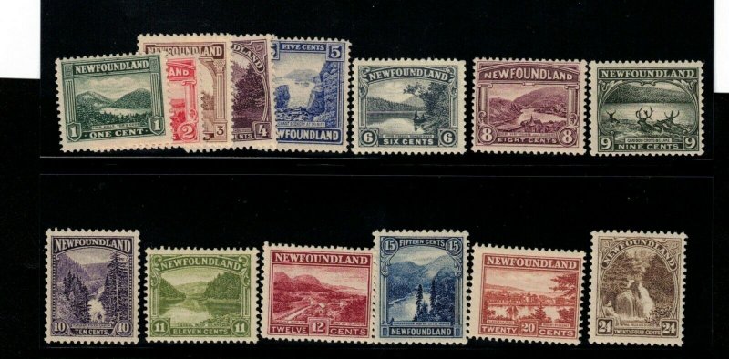 Newfoundland #131 - #144 Mint Fine - Very Fine Lightly Hinged Set