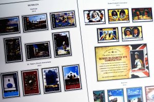 COLOR PRINTED BERMUDA 2000-2020 STAMP ALBUM PAGES (55 illustrated pages)