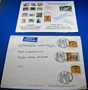 AUSTRIA COVERS  -  LOT of 8  - 1964 to 2007     (CA-6)