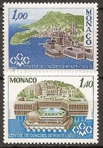 Monaco 1107-08 MNH 1978 Monaco Congress Center