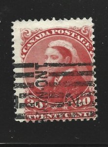 Canada Scott 46 used 20-cent Victoria