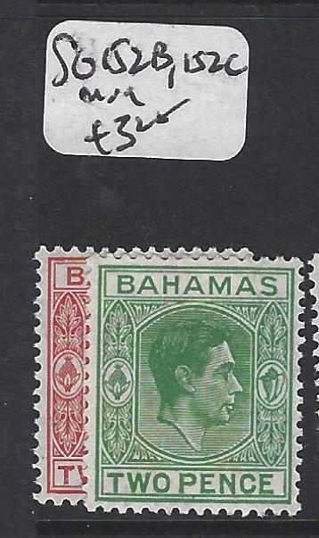 BAHAMAS (P0906B) KGVI  2D    SG 152B, 152C      MOG