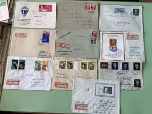 German Democratic Republic postal stamps covers 10 items Ref A1444