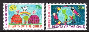 UN New York 593-594 Rights of the Child MNH VF