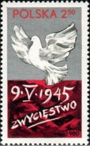 Poland 1980 MNH Stamps Scott 2388 Second World War II Victory Flag Dove