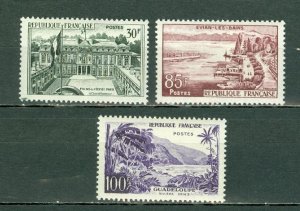 FRANCE 1956 LANDSCAPES  #907-909 SET MNH...$30.00