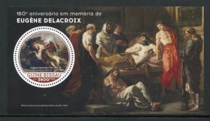 GUINEA-BISSAU 2023 160th MEMORIAL OF EUGENE DELACROIX PAINTINGS S/SHEET MINT NH