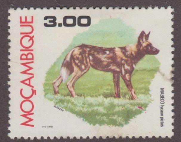 Mozambique 560 Cape Hunting Dog 1977