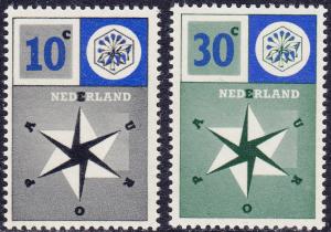Netherlands - 1957 - Scott #372-73 - MNH - United Europe