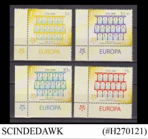 FIJI - 2005 50th ANNIVERSARY OF EUROPA STAMPS 4V CORNER STAMPS MNH