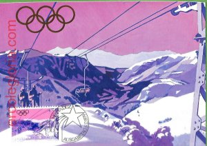 14740 - Liechtenstein - Set of 3 Pieces MAXIMUM CARD - 1979 - Olympic Games-