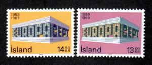 Iceland # 406-407 Mint Europa!