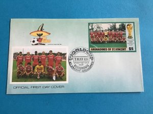 Grenadines of St Vincent World Cup 1986 First Day Cover   Stamp Cover R45799