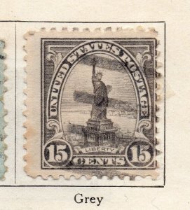 United States 1922 Early Issue Fine Used 15c. NW-265529