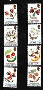 Guernsey-Sc#543-50-unused NH set-Greetings-1995-