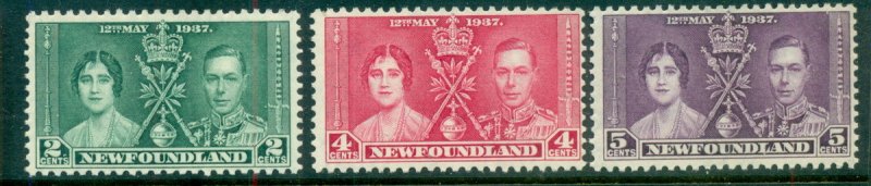 Newfoundland 1937 Coronation MUH