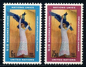 United Nations - New York #183-184  Set of 2 MNH