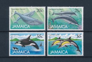 [46941] Jamaica 1988 Marine life whales dolphins orcas  MNH