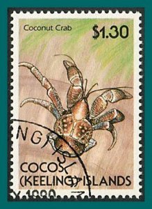 Cocos 1990 Crabs, $1.30 used  #215,SG222