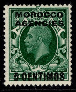 MOROCCO AGENCIES GV SG153, 5c on ½d green, NH MINT. 