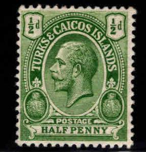 Turks and Caicos Islands Scott 25 MH* 1913-16 KGV stamp